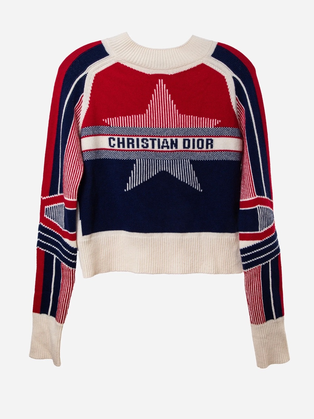 Dior Wool&Cashmere Dioralps Stand Collar Star Sweater Size 6